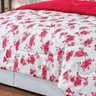 Edredom Firenze Queen Floral Vermelho com 3 Peças - 2