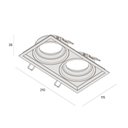 Ver imagem 2 de Spot Embutir Recuado Microborda Duplo Par20 Branco- Interlight