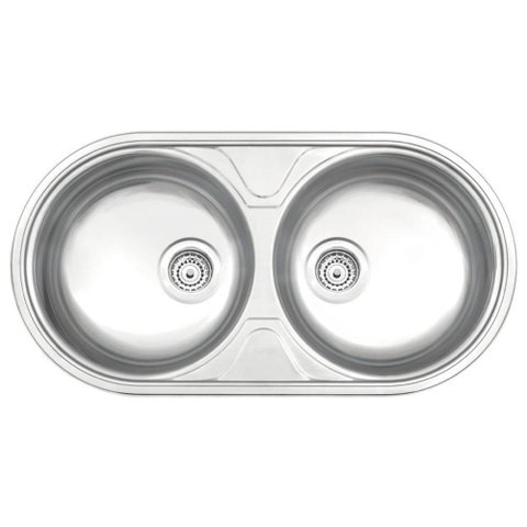 Cuba de Embutir e Sobrepor para Cozinha Luna Duo 84X44cm Inox Acetinado - Tramontina 94035/102
