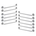 Ver imagem 1 de Alça de Apoio Barra Inox 50cm Kit 12 Unidades Idoso Gestante Cadeirante Deficiente Banheiro Corrimao