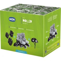 Kit Roller + Joelheira + Cotoveleira + Capacete Infantil + B - 2 Kit Roller + Joelheira + Cotoveleira + Capacete Infantil + B - 2