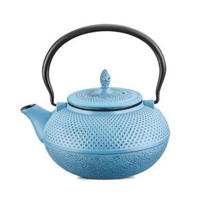 Chaleira de Ferro Azul com Cesto de Inox MTA - 8182