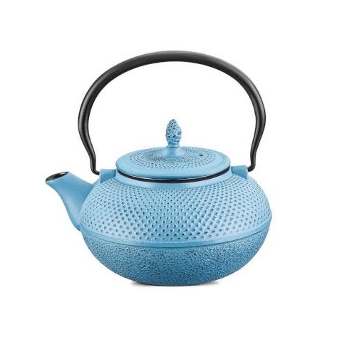 Chaleira de Ferro Azul com Cesto de Inox MTA - 8182