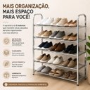 Ver imagem 3 de Sapateira Inox 15 Pares com 5 Prateleiras Multiuso