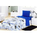 Ver imagem 1 de Edredom Cama Solteiro Futebol Azul em tecido Algodão com Poliester - Edredom Kids