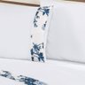 Jogo de Cama Marebre Queen Floral Azul com Elástico com 4 Peças - 2