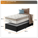 Ver imagem 5 de Cama Box Baú Solteiro King Preto + Colchão Molas Ensacadas Pillow In Zidi Houston 96x203x70cm