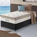 Ver imagem 3 de Cama Box Baú Solteiro King Preto + Colchão Molas Ensacadas Pillow In Zidi Houston 96x203x70cm