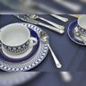 Aparelho de Jantar Porcelana Azul e Amarelo 42 Peças Class Home - 4