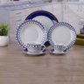 Aparelho de Jantar Porcelana Azul e Amarelo 42 Peças Class Home - 2