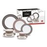 Aparelho de Jantar Porcelana Preto e Vermelho 42 Peças Class Home - 3