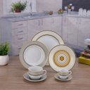 Ver imagem 2 de Aparelho de Jantar Porcelana Amarelo e Preto 42 Peças Class Home