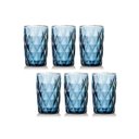 Ver imagem 1 de Jogo de Copos Diamante Azul 350ml Vidro Class Home