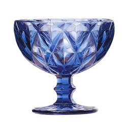 Jogo de Taças Sobremesa Diamante Azul 310ml Class Home - 2