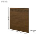 Ver imagem 3 de Painel Cabeceira Frisado Solteiro com LED 109x90cm