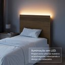 Ver imagem 7 de Painel Cabeceira Frisado Solteiro com LED 109x90cm