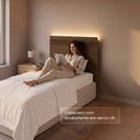 Ver imagem 4 de Painel Cabeceira Frisado Solteiro com LED 109x90cm