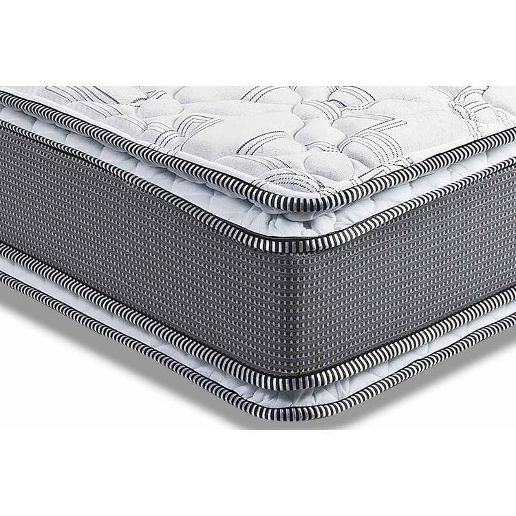 Colchão Queen Luckspuma Molas Ensacadas MasterPocket Lucksfaction Plus Pillow Top Gray (158x198x30) - Luckspum - 4