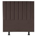 Ver imagem 1 de Cabeceira Estofada Cama Box Solteiro 90 Cm Marina Veludo Marrom
