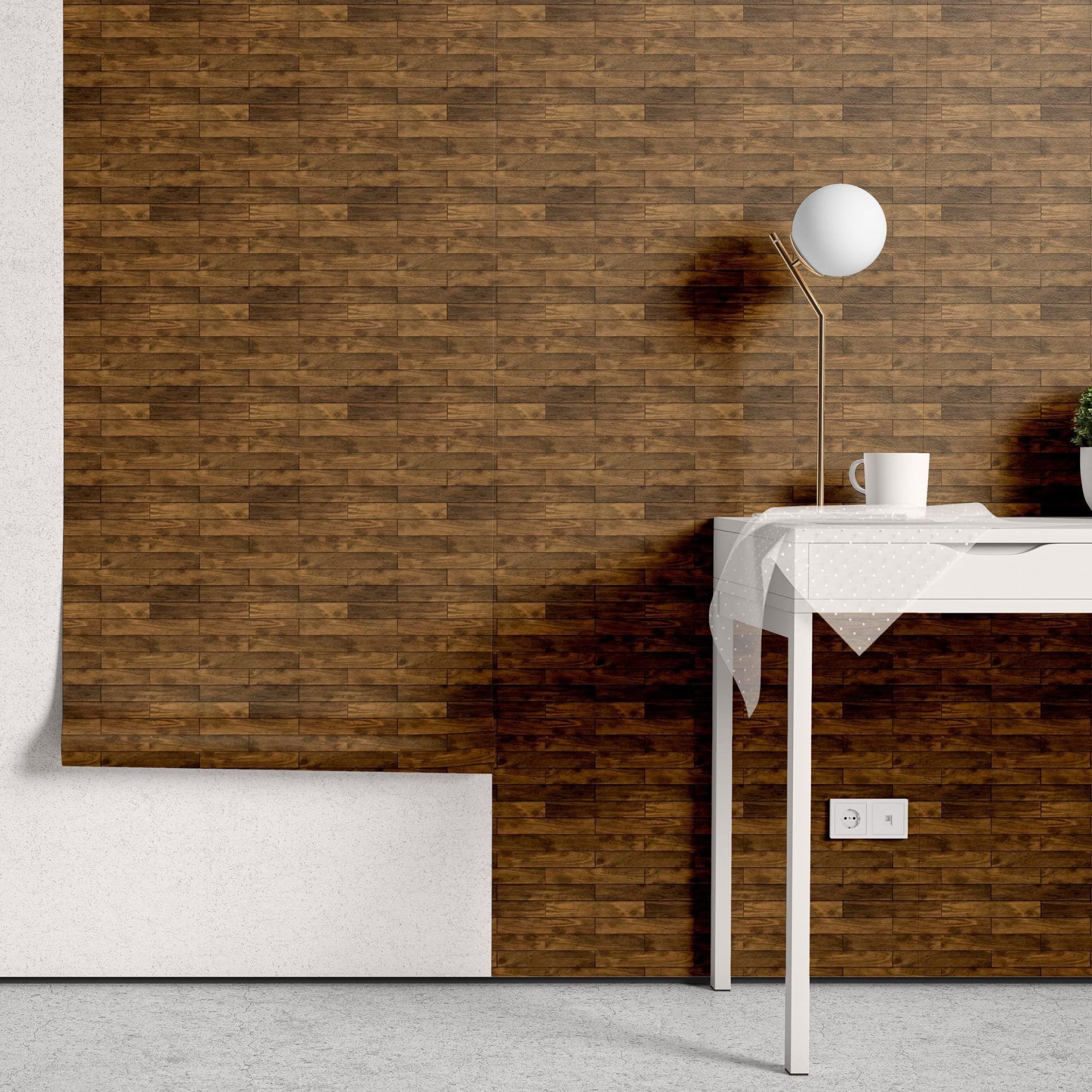 Papel de Parede Adesivo Madeira Rústico Decor 02 - 1