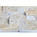 Ver imagem 2 de Pedra Nacional Leblon 30x30 PN02 Marrom/Bege com Nuances Glass Mosaic