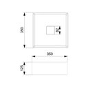 Ver imagem 5 de Cuba de Apoio 35x35cm Roca T4 Terra Cafe A32787v660