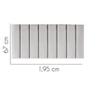 Ver imagem 2 de Painel Estofada Carla 195cm King Size Para Cama Box Quarto Suede Cinza Claro - Gat Magazine