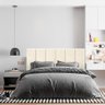 Cabeceira Cama de Casal Bege de Fixar na Parede Mizza Decor - 2