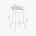 Ver imagem 2 de Kit 2 Banquetas Cozinha Design Treliça Clarice Rivatti