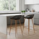 Ver imagem 1 de Kit 2 Banquetas Cozinha Design Treliça Clarice Rivatti