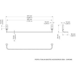 Kit Acessórios para Banheiro 5 Peças Chrome Docol - 6