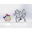 Ver imagem 1 de Cortador Unicórnio Mod 3 Modular Tamanho 6 Cm