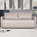 Ver imagem 2 de Sofá Living 2 Lugares Sala de Estar 180cm Virtus L07 Couro Bege - Mpozenato