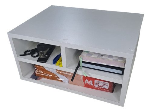 Suporte de Mesa para Impressora com Divisórias em Mdf 15mm - 7