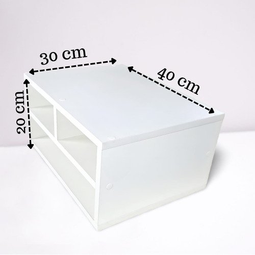 Suporte de Mesa para Impressora com Divisórias em Mdf 15mm - 3