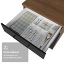 Ver imagem 7 de Balcão de Cozinha 60 cm 3 Gavetas (sem Tampo) Rustic/Preto Agata Madesa