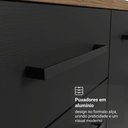 Ver imagem 5 de Balcão de Cozinha 60 cm 3 Gavetas (sem Tampo) Rustic/Preto Agata Madesa