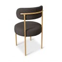 Ver imagem 5 de Cadeira Sala de Jantar Margara Kit 6 Base Aço Dourado Bouclê D03 - D'Rossi