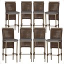 Ver imagem 1 de 8 Banqueta em Alumínio Roma Fendi Corda Náutica Tecido 11