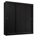 Ver imagem 3 de Guarda-roupa Casal 3 Portas de Correr Preto Sublime Plus Madesa