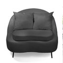 Ver imagem 6 de Poltrona Decorativa Orgânica Pé Ferro Pto Kit 2 Zaya Bouclê C05 - D'Rossi