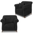 Ver imagem 1 de Kit 2 Poltronas Decorativas Retro Polo Suede 1105 Ezz