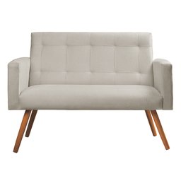 Sofá Namoradeira 2 Lugares Sabrina Veludo - Star Confort - 3