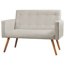 Sofá Namoradeira 2 Lugares Sabrina Veludo - Star Confort - 1