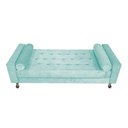 Ver imagem 3 de Recamier Baú Félix Solteiro 140 cm Suede - ADJ Decor - Azul Tiffany