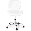 Ver imagem 3 de Cadeira Slim Office Estofada Base Giratória Cromado