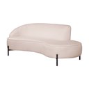 Ver imagem 6 de Sofá Curvo 3 Lugares 180cm Braço Dir. Thommy Pés Preto Linho Off White - Nexta Casa