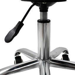 Cadeira Office Base Cromada com Rodizio Giratória Saarinen Rosa + E-book - 6