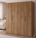 Ver imagem 2 de Guarda-roupa Modular 4 Portas 1014 Ilan Castanho