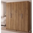 Ver imagem 2 de Guarda-roupa Modular 4 Portas 1014 Ilan Castanho